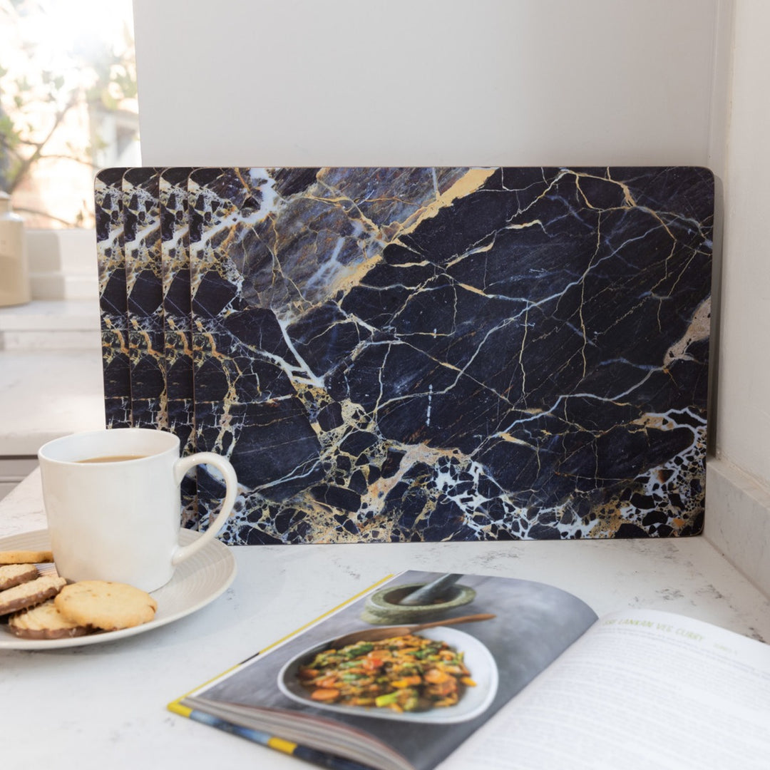 Creative Tops Navy Marble Large Placemats