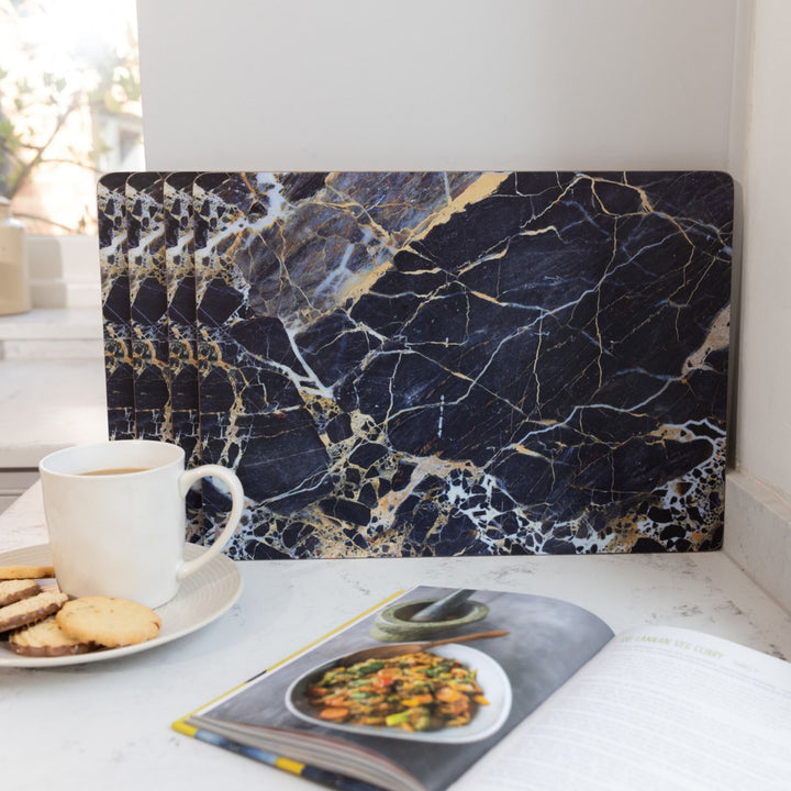 Creative Tops Navy Marble Large Placemats