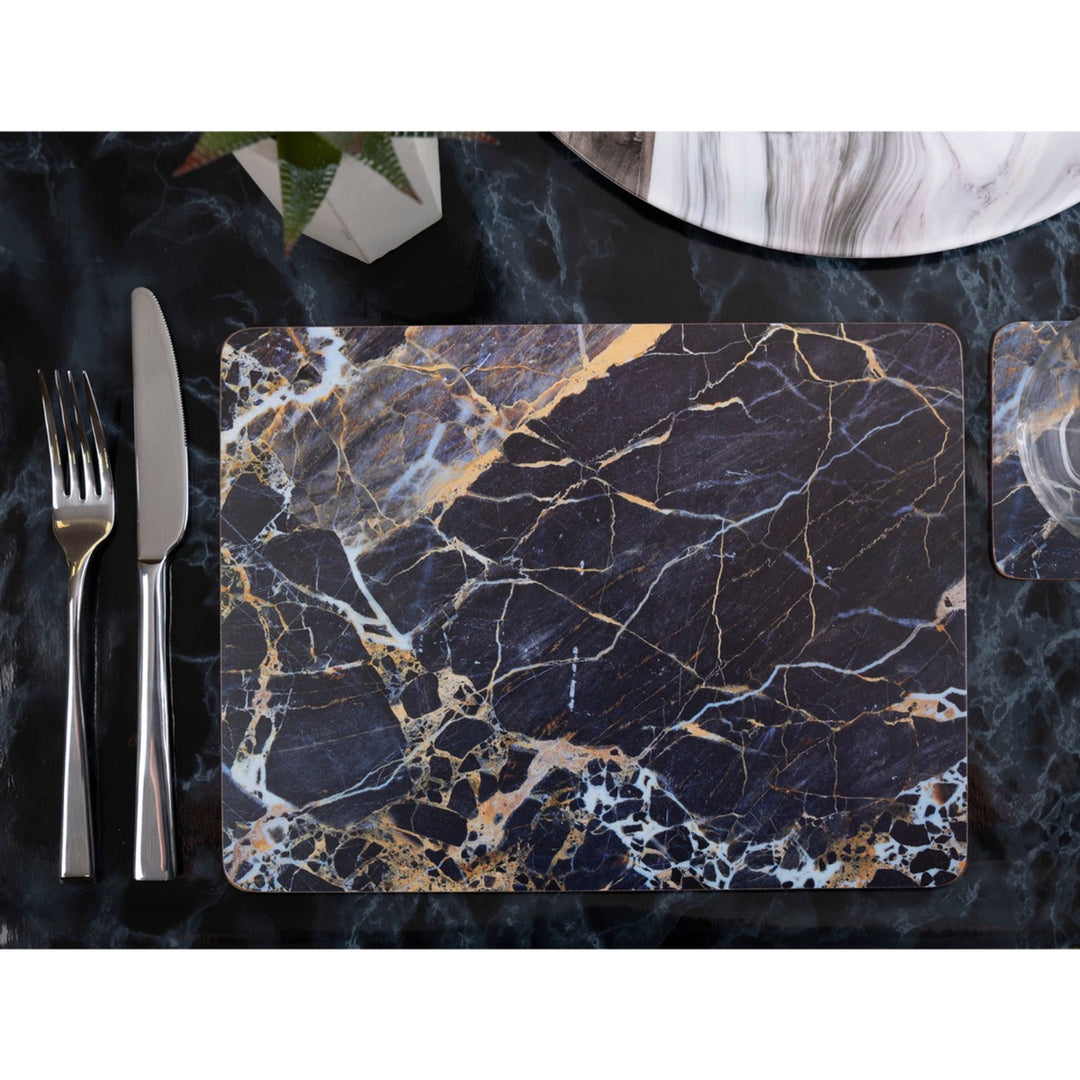 Creative Tops Navy Marble Placemats