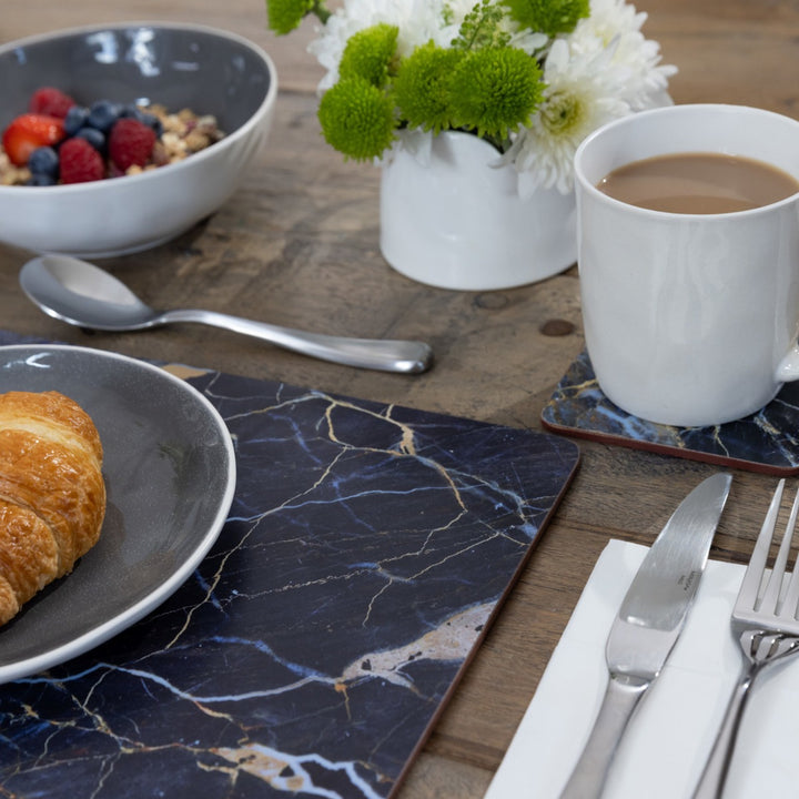 Creative Tops Navy Marble Placemats