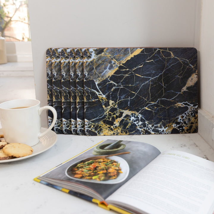 Creative Tops Navy Marble Placemats
