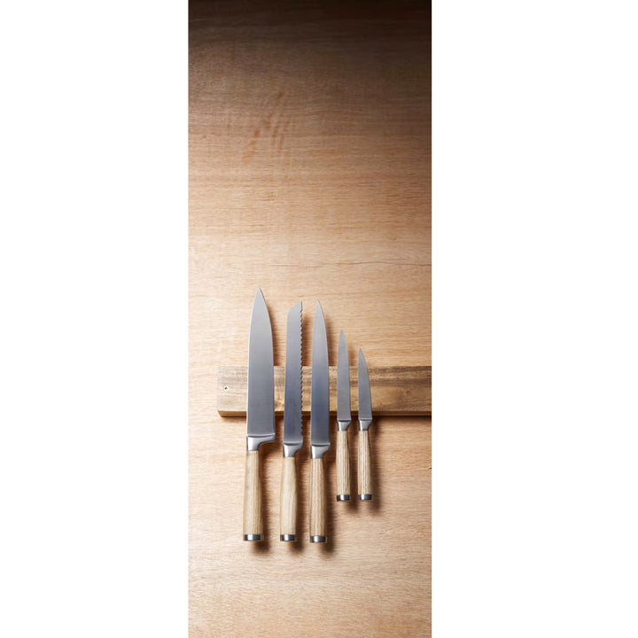Natural Elements Acacia Wood Magnetic Knife Holder