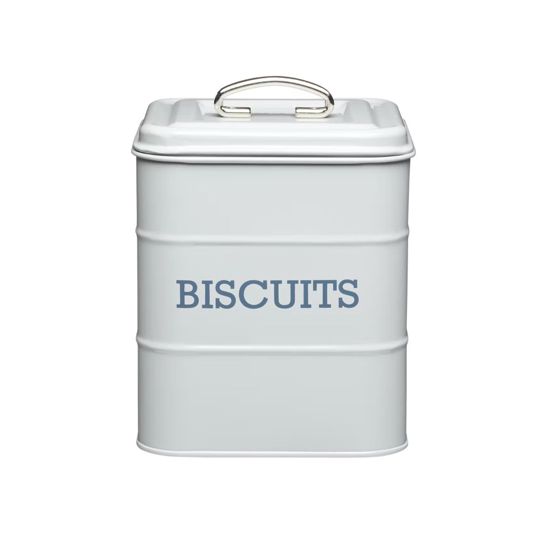 Living Nostalgia French Grey Biscuit Tin