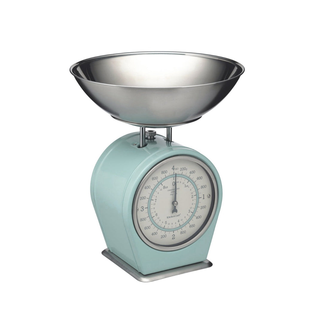 Living Nostalgia Vintage Blue Mechanical Kitchen Scales