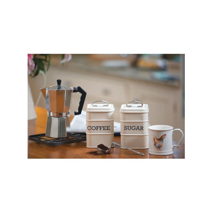 Living Nostalgia Antique Cream Coffee Canister