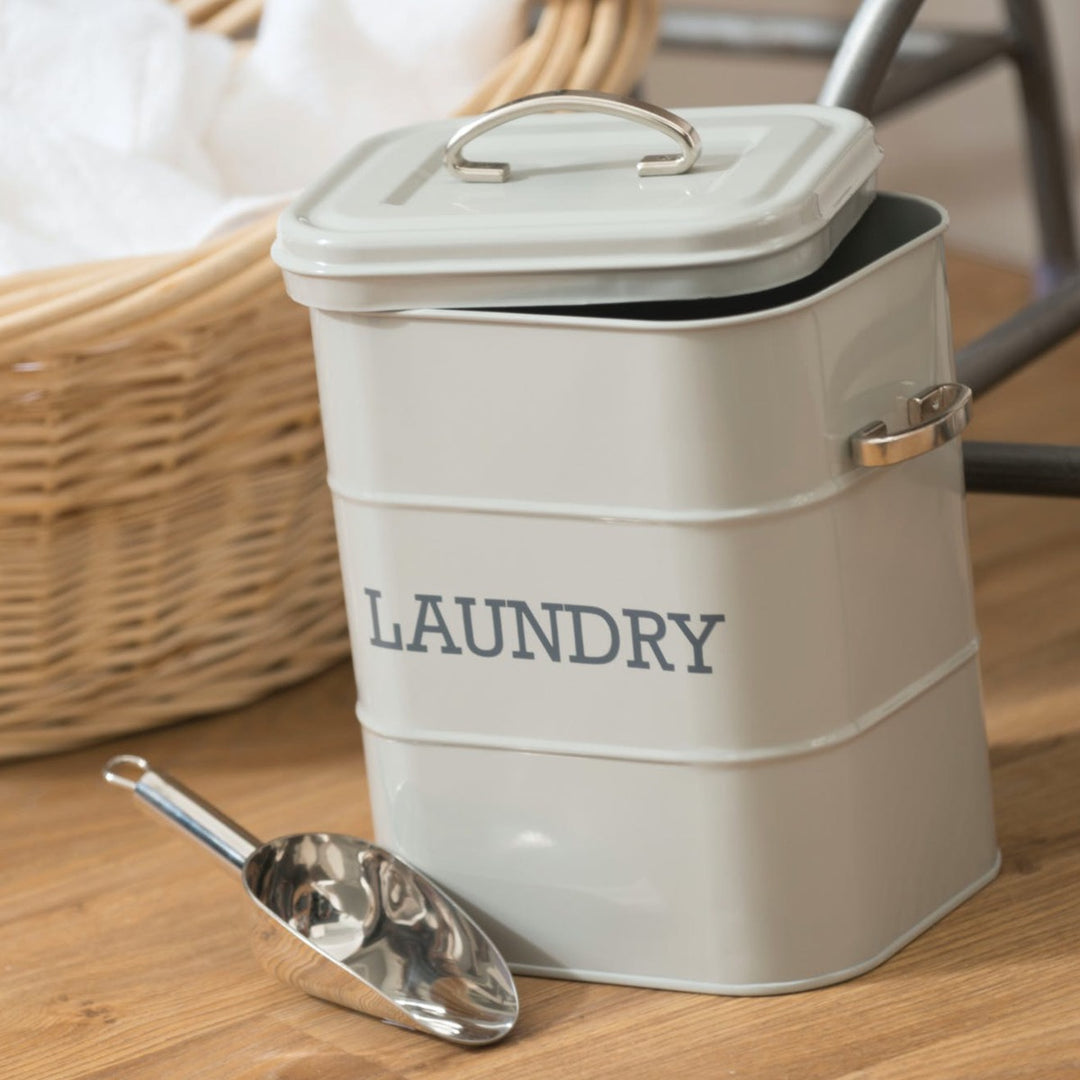 Living Nostalgia French Grey Laundry Tin