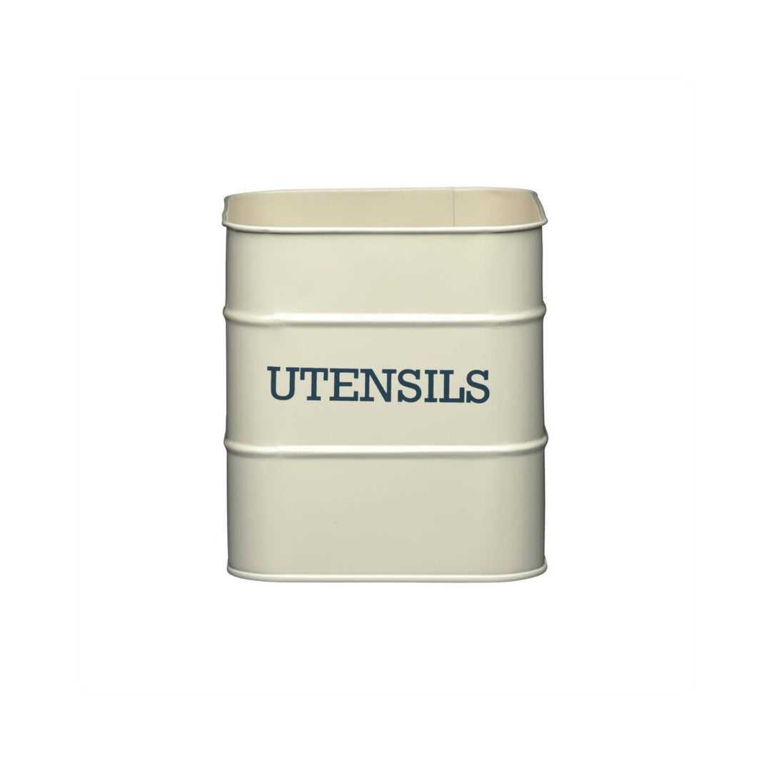 Living Nostalgia Antique Cream Utensil Pot