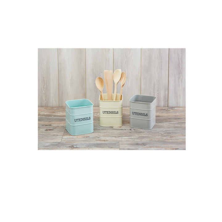 Living Nostalgia French Grey Utensil Pot
