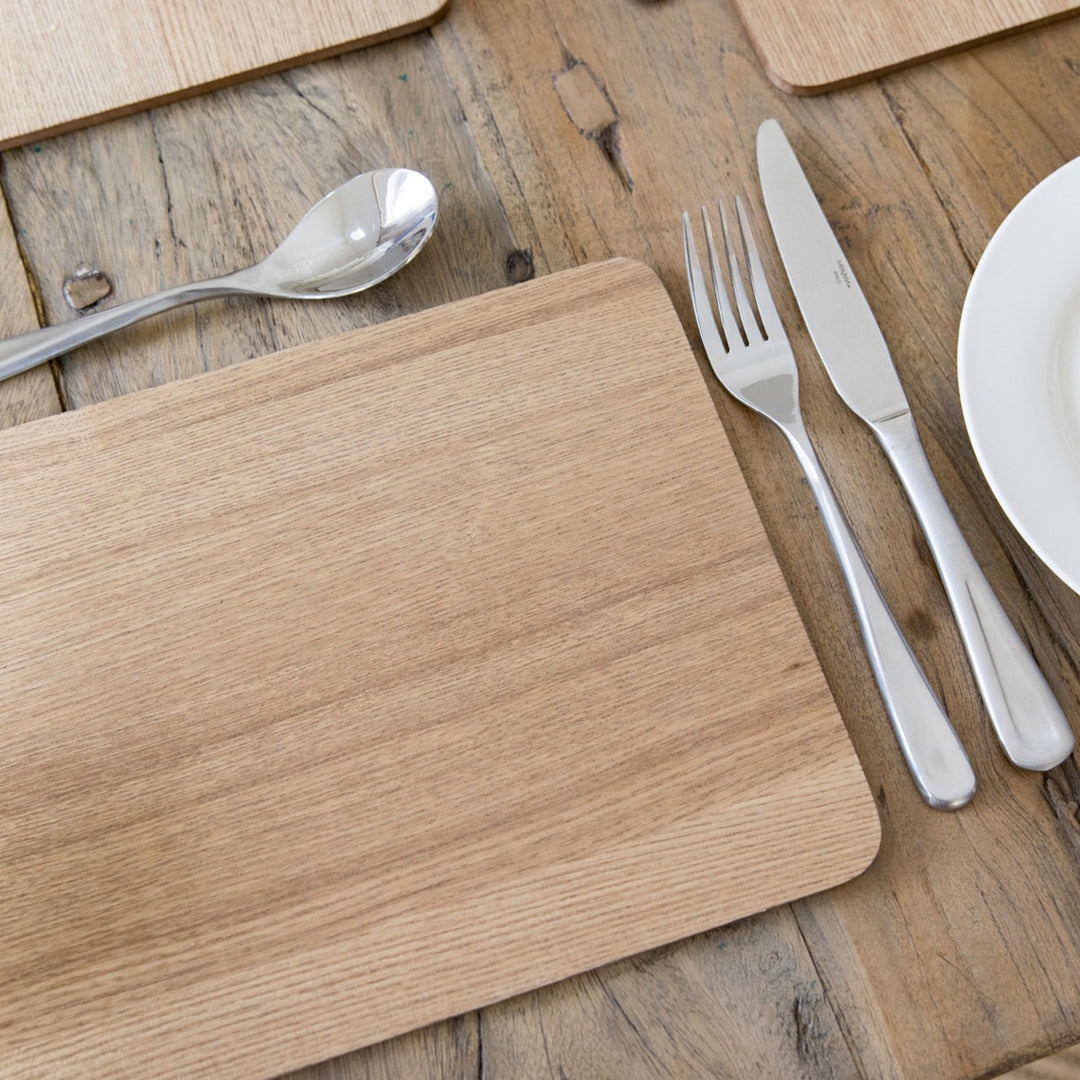Creative Tops Brown Natural Oak Veneer Placemats