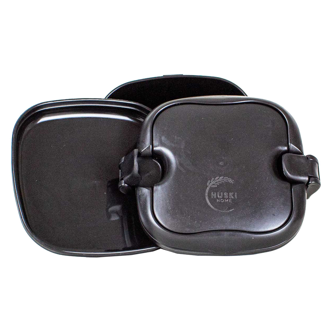 Huski Home Obsidian Black Multi Compartment Lunch Box