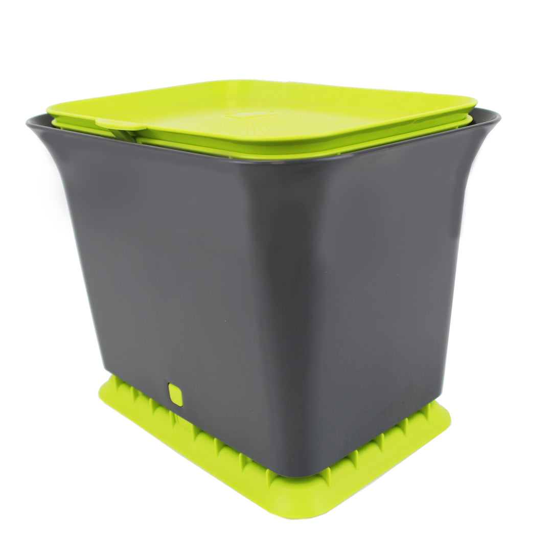 Full Circle Slate & Green Odour-Free Compost Collector