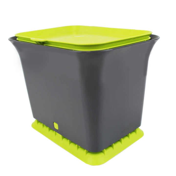 Full Circle Slate & Green Odour-Free Compost Collector