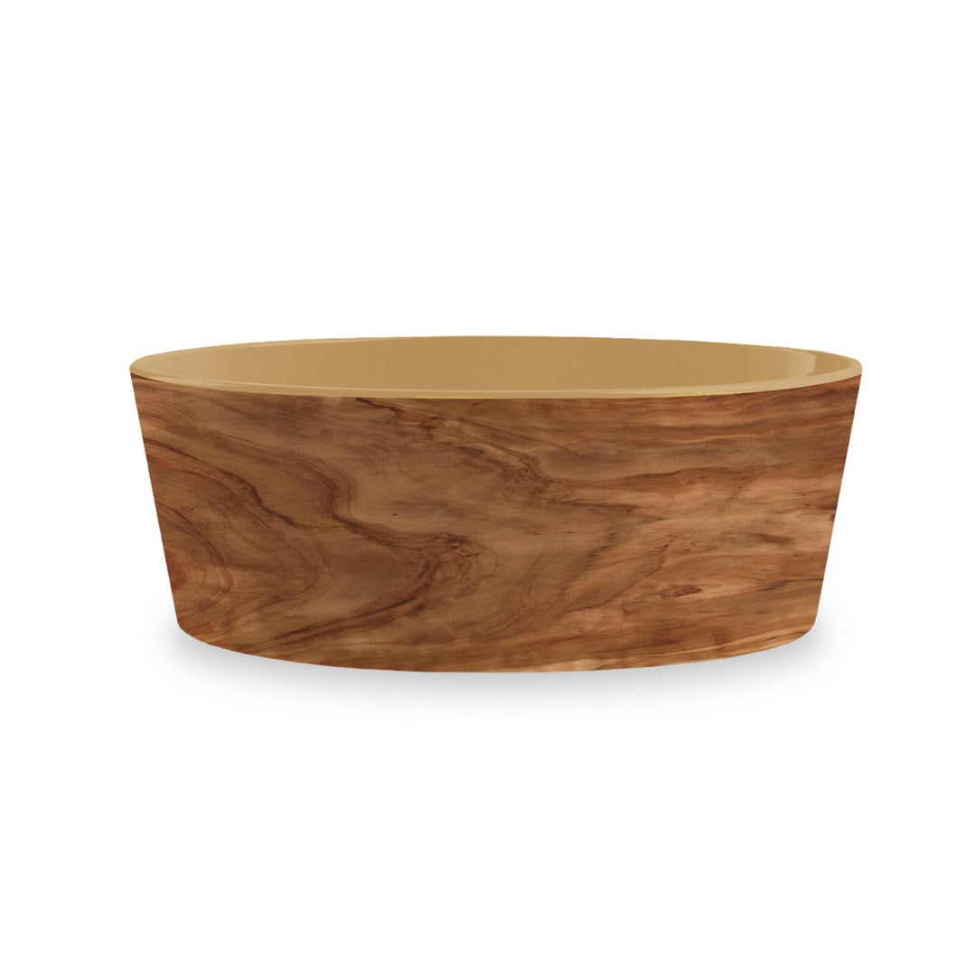 Olive Wood Sand Melamine Pet Food Bowl - Large