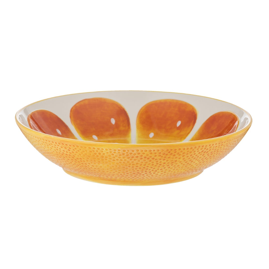 Typhoon World Foods Orange Ceramic Low Bowl