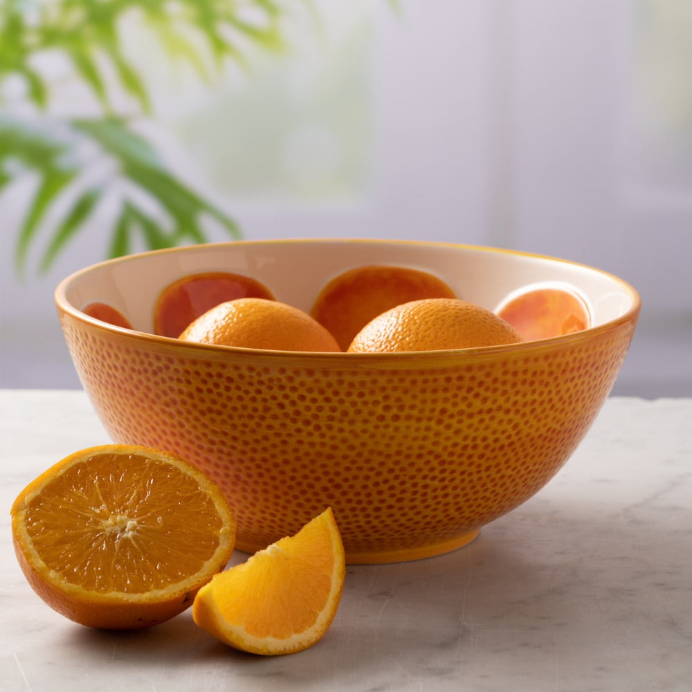  styled as a citrus orange fruit