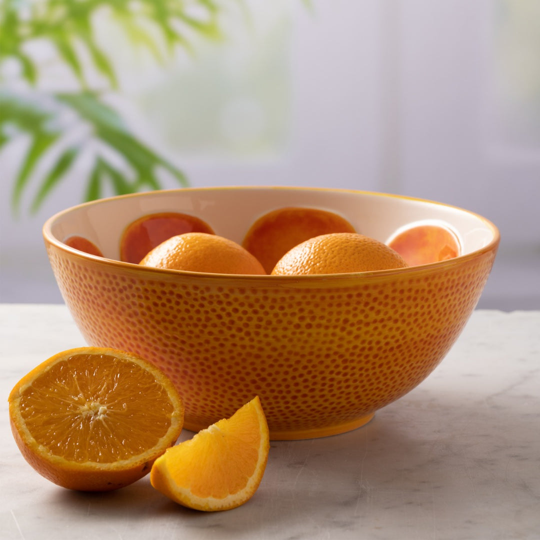  styled as a citrus orange fruit