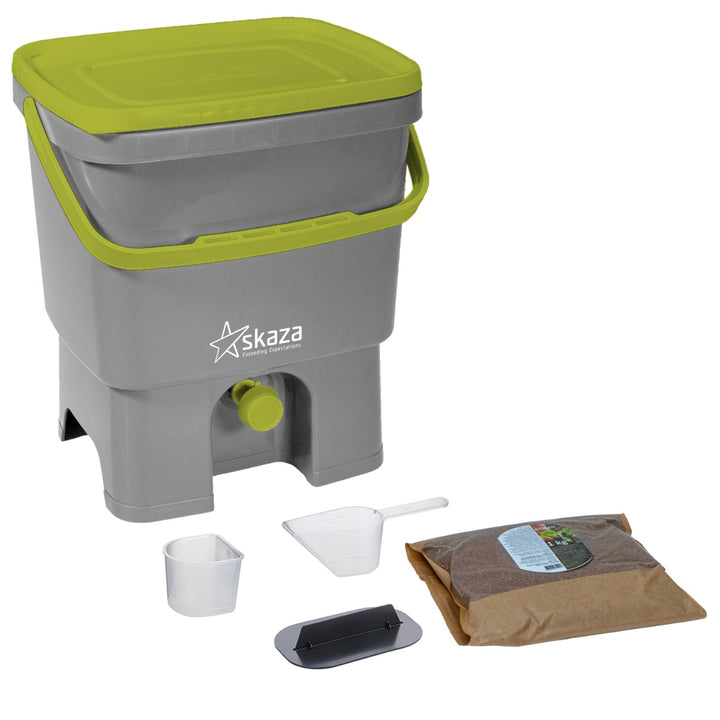 Organko Grey & Green Kitchen Composter