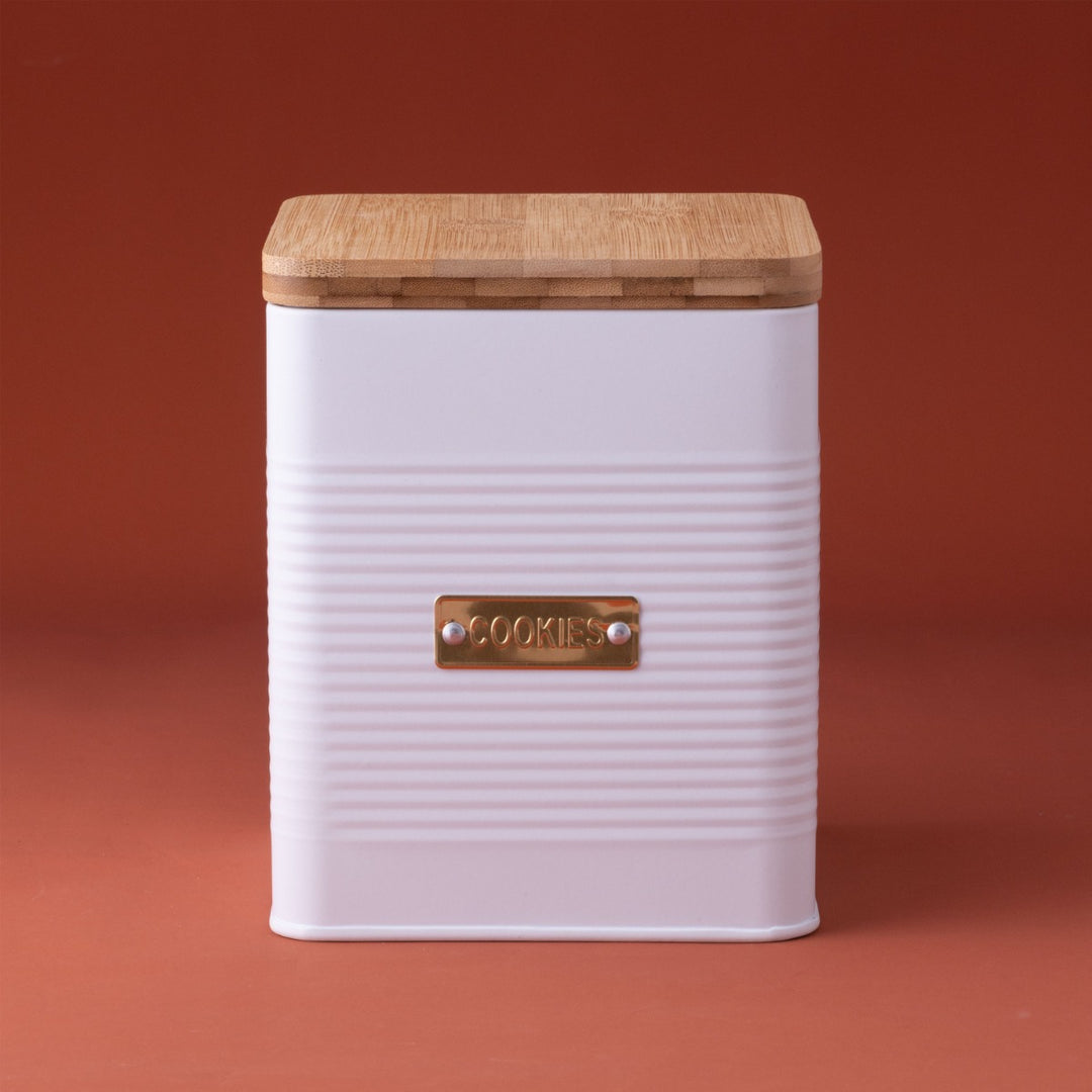 Typhoon Otto White Square Cookie Jar