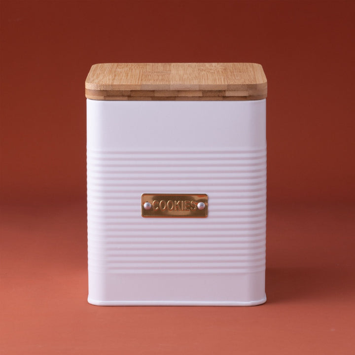 Typhoon Otto White Square Cookie Jar
