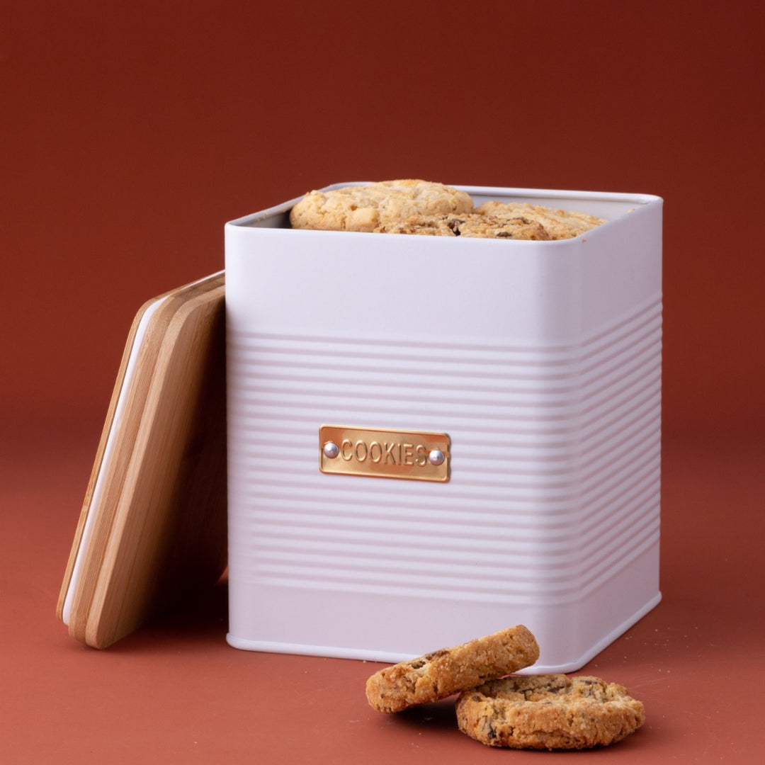 Typhoon Otto White Square Cookie Jar