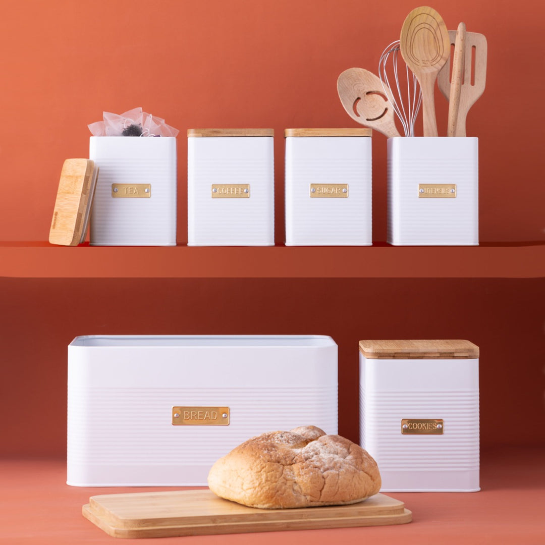 Typhoon Otto White Square Tea Canister