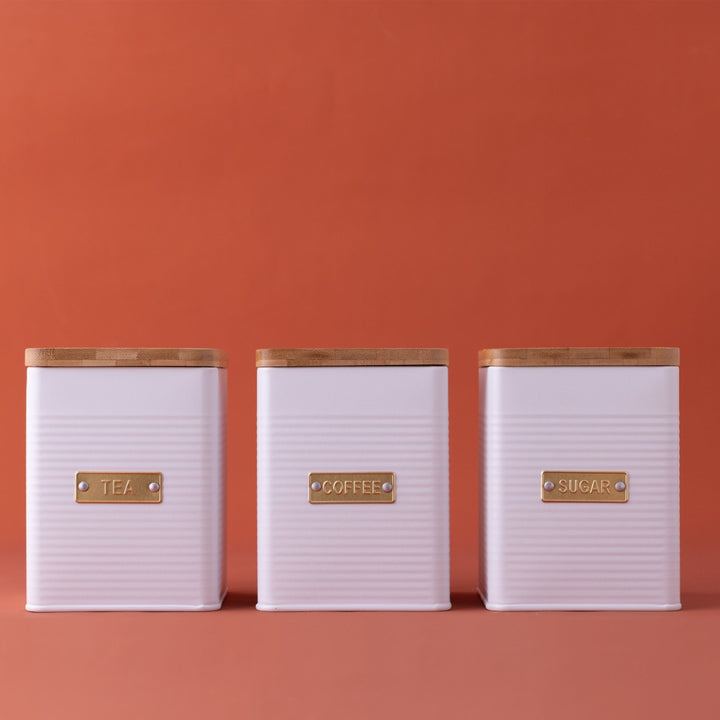 Typhoon Otto White Square Tea Canister