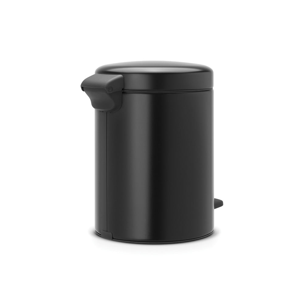 black coloured storage bin 