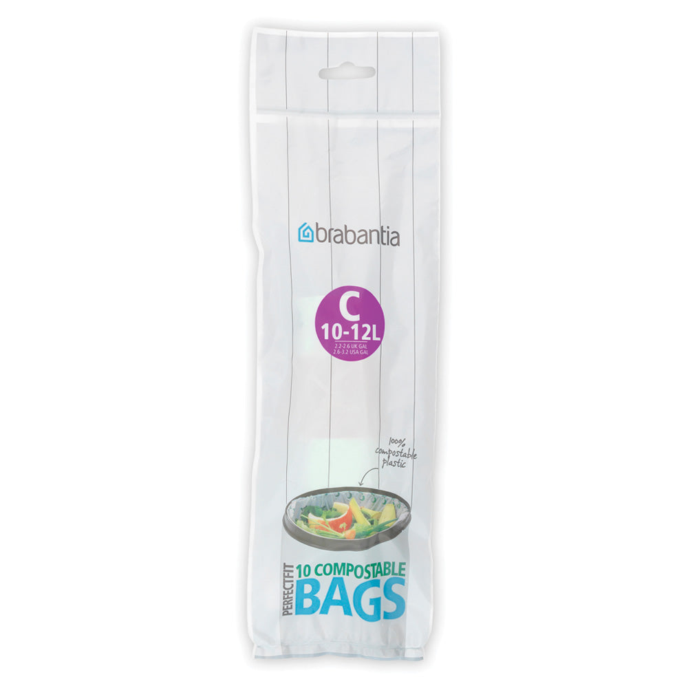 Brabantia 10-12L PerfectFit Compostable Bags - Code C