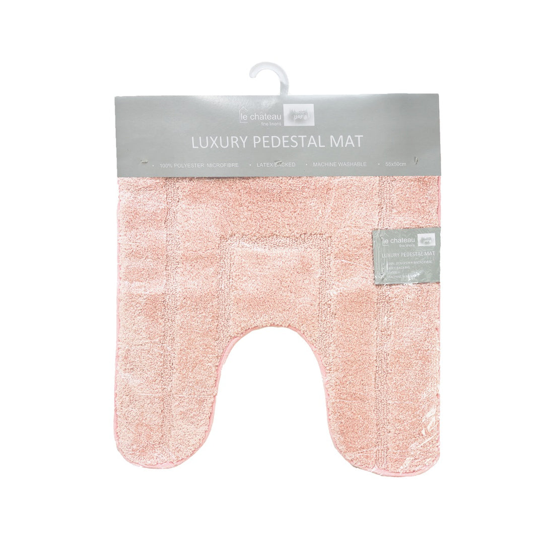 Le Chateau Microfibre Pedestal Mat - Pink