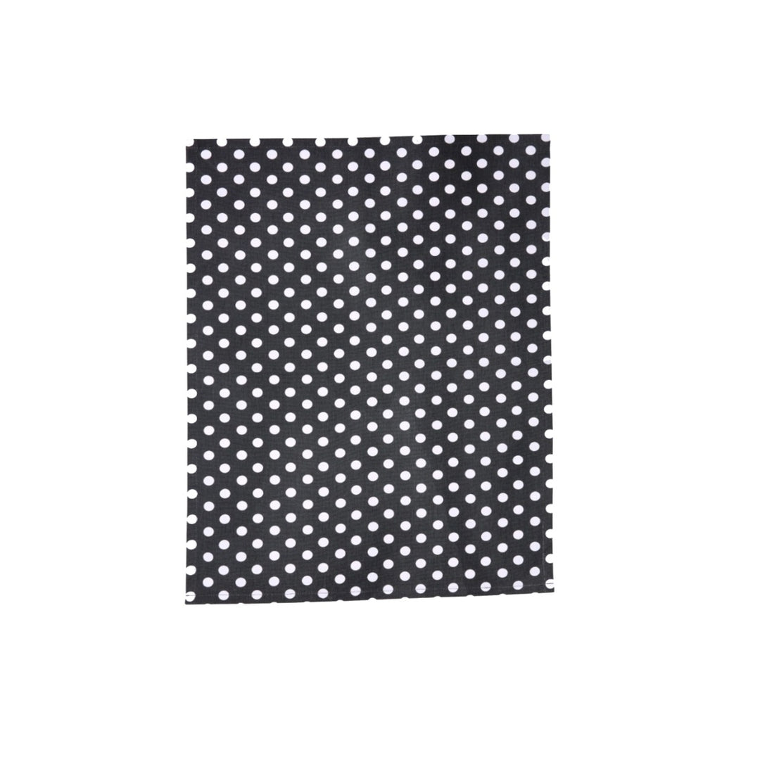 Dexam Polka Tea Towel - Slate Grey