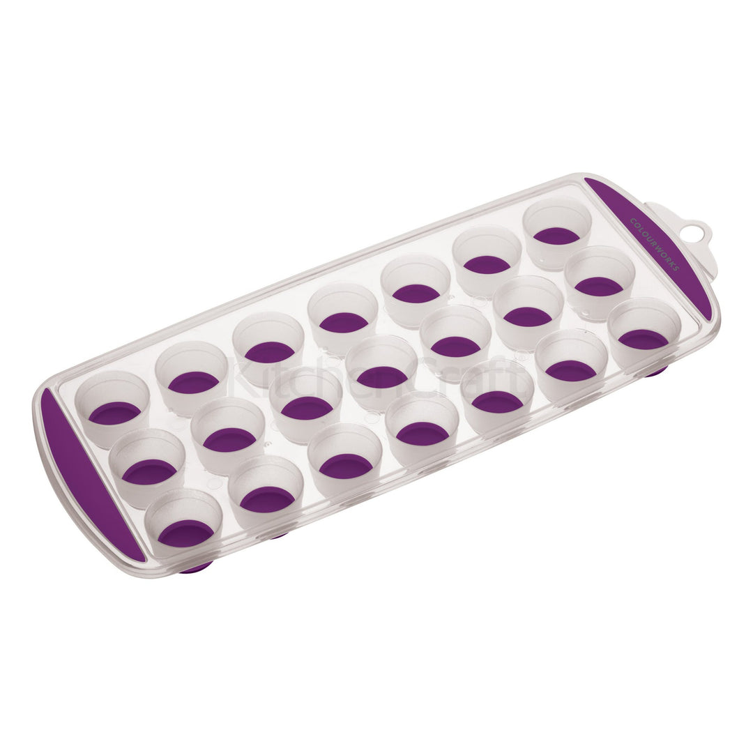 Colourworks Pop-Out Ice Cube Tray - Purple