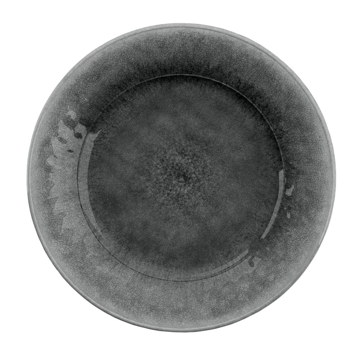 Crackle Grey Melamine Dinner & Side Plate Set