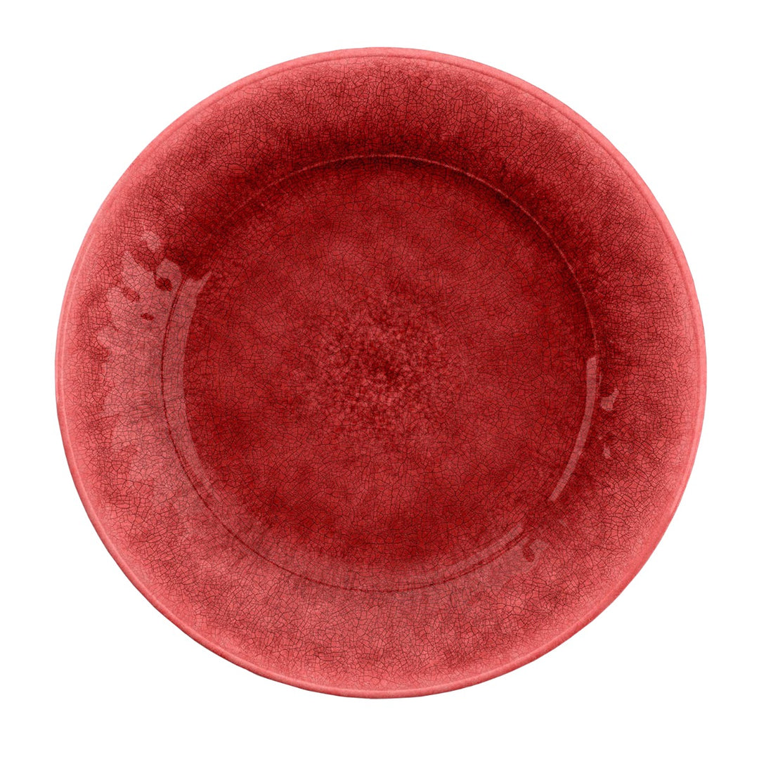 Potters Reactive Glaze Red Melamine Dinnerware Set