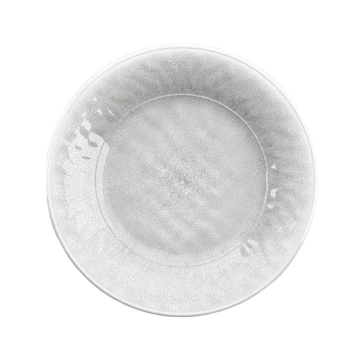 Potters Reactive Glaze White Melamine Dinner & Side Plate Set