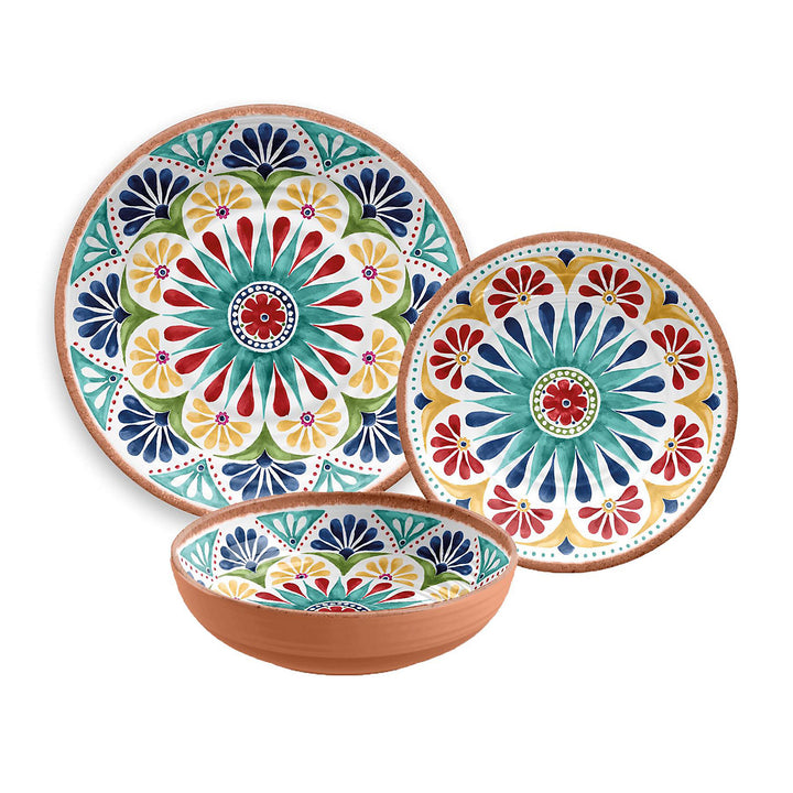 Rio Medallion Melamine Dinnerware Set