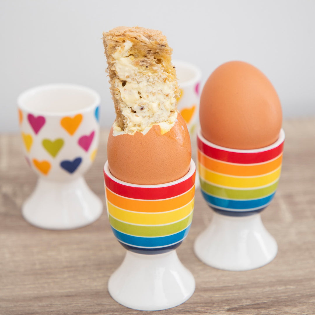 KitchenCraft Rainbow Egg Cup Set