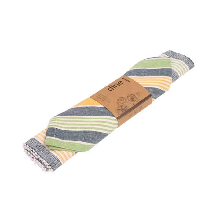 Dexam Sintra Recycled Cotton Napkin & Placemat Set - Striped