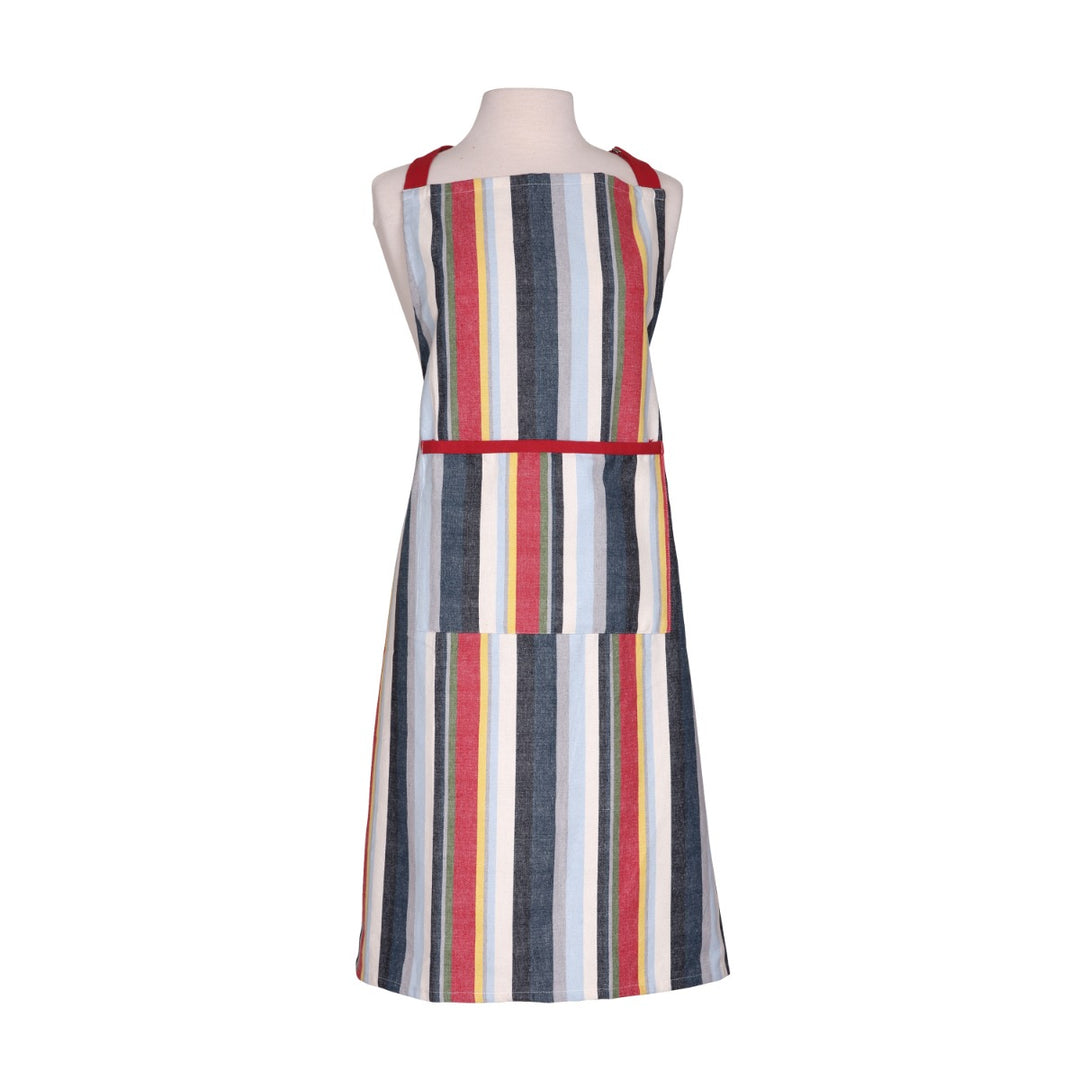 Dexam Stripe Recycled Cotton Apron - Red