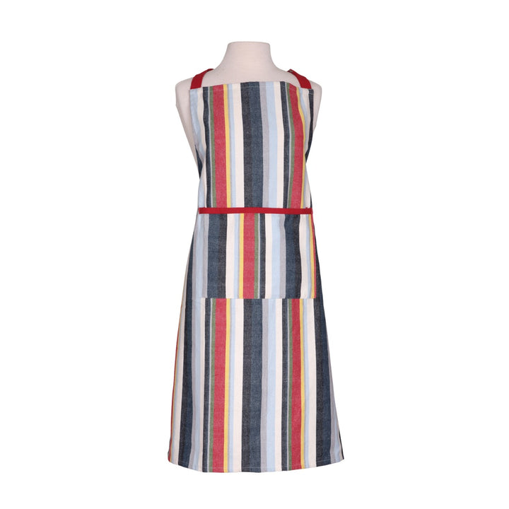 Dexam Stripe Recycled Cotton Apron - Red
