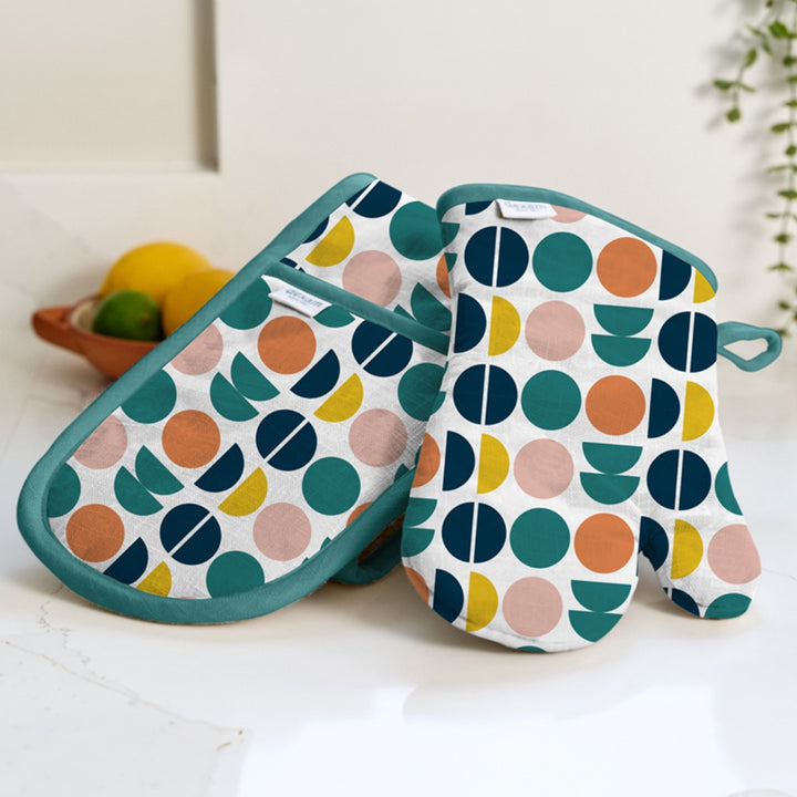 Dexam Retro Spot Recycled Cotton Oven Gauntlet
