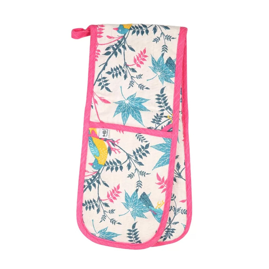 Dexam RHS Birds Organic Cotton Double Oven Gloves