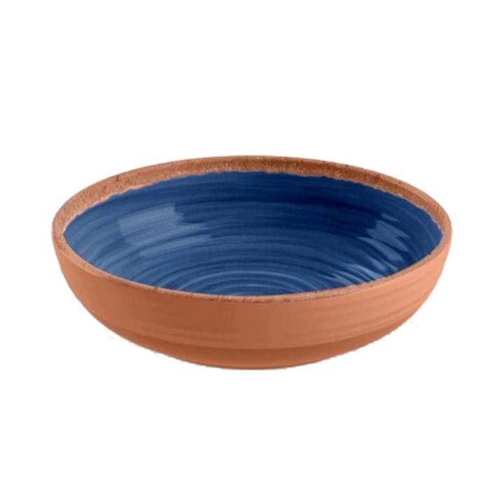 Rustic Swirl Indigo Melamine Dinnerware Set