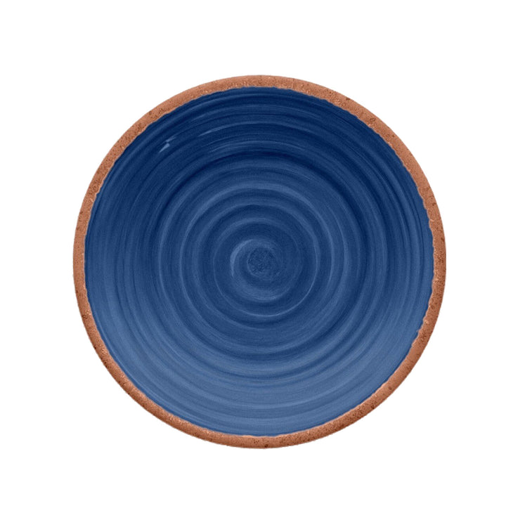 Rustic Swirl Indigo Melamine Dinnerware Set