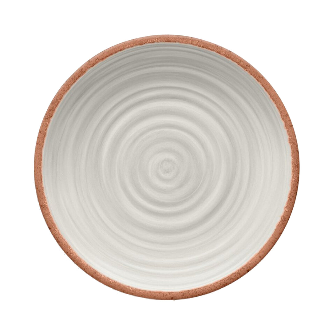 Rustic Swirl Ivory Melamine Dinnerware Set