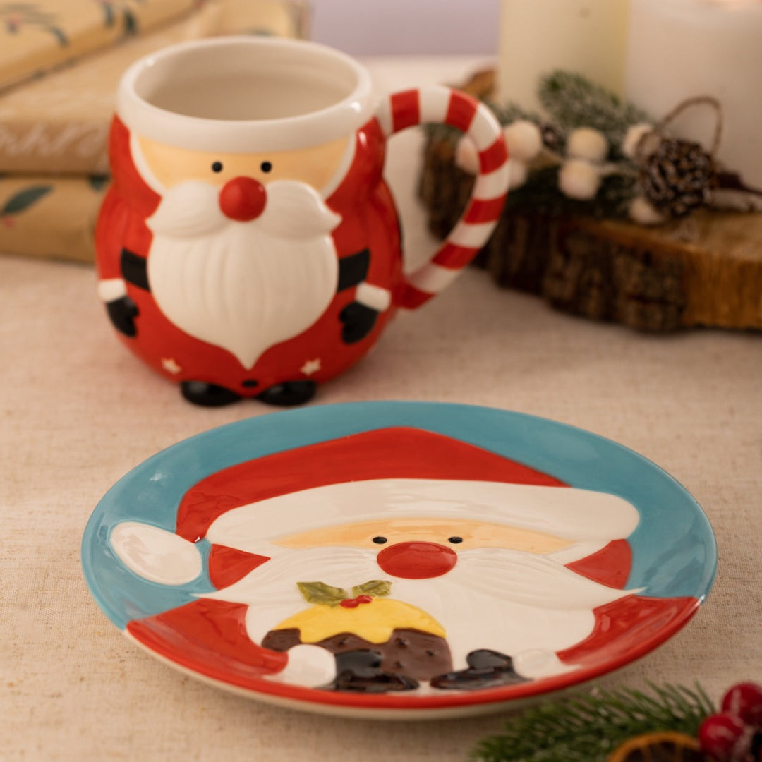 Price & Kensington Hand Painted Ceramic Father Christmas Mug
