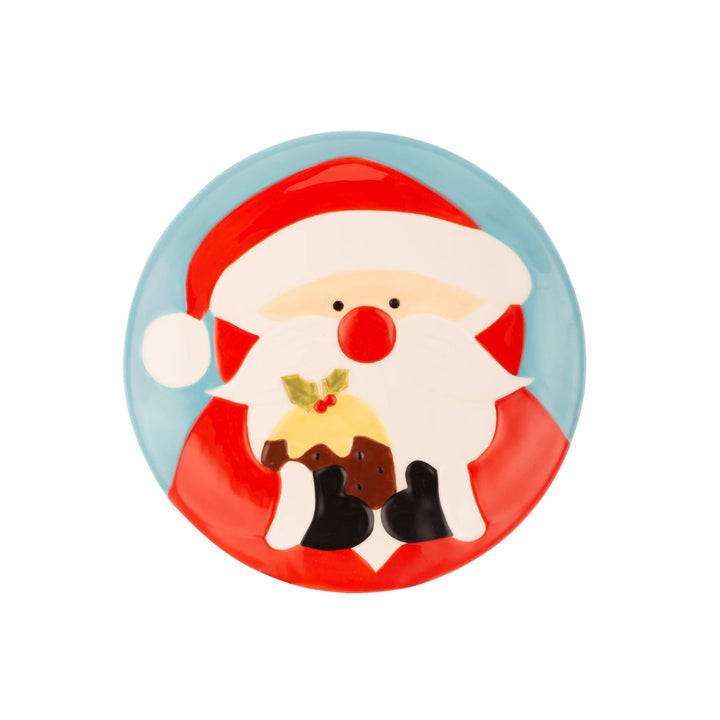 Price & Kensington Hand Painted Ceramic Father Christmas Plate