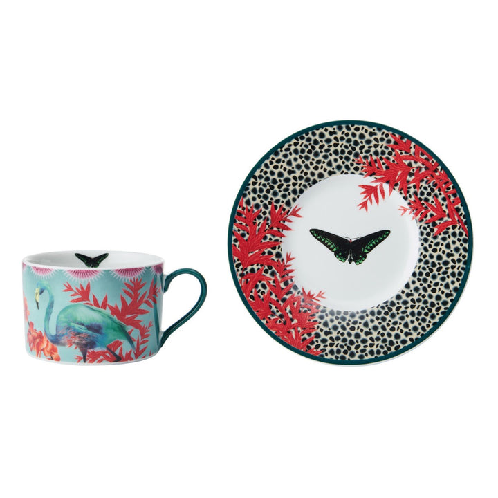 Mikasa Sarah Arnett Tea Cup & Saucer Set