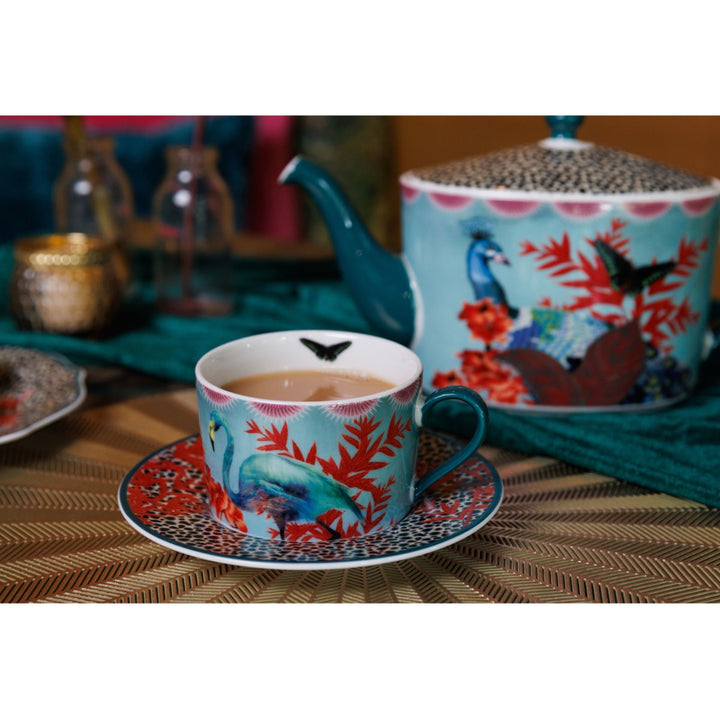 Mikasa Sarah Arnett Tea Cup & Saucer Set