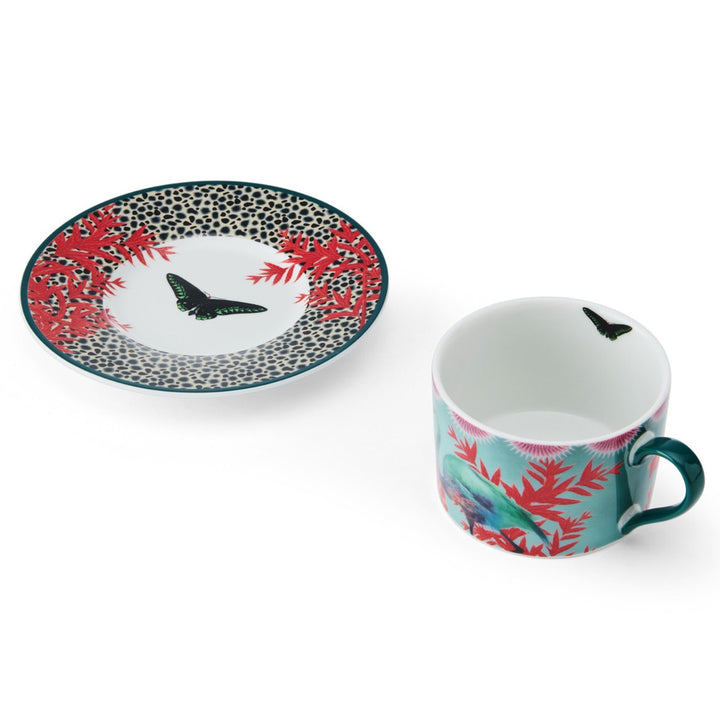 Mikasa Sarah Arnett Tea Cup & Saucer Set