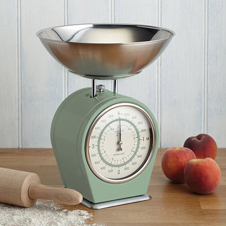 Living Nostalgia English Sage Mechanical Kitchen Scales